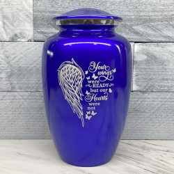 Customer Gallery - Your Wings Were Ready Cremation Urn - Midnight Blue