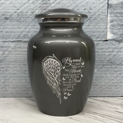 Customer Gallery - At Peace Sharing Urn - Gunmetal Gray