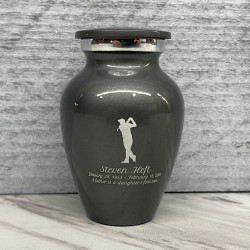 Customer Gallery - Golf Keepsake Urn - Gunmetal Gray