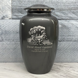 Customer Gallery - Train Cremation Urn - Gunmetal Gray