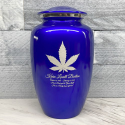 Customer Gallery - Marijuana Cremation Urn - Midnight Blue
