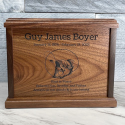 Customer Gallery - Lure Hit Cremation Urn - Signature Walnut