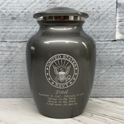 Customer Gallery - Navy Sharing Urn - Gunmetal Gray
