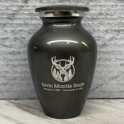 Customer Gallery - Deer Keepsake Urn - Gunmetal Gray