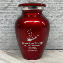 Customer Gallery - Marijuana Joint Keepsake Urn - Ruby Red