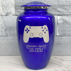 Customer Gallery - Gaming Controller Cremation Urn - Midnight Blue