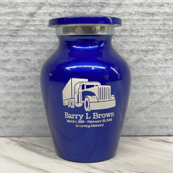 Customer Gallery - Semi Truck Keepsake Urn - Midnight Blue