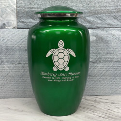 Customer Gallery - Sea Turtle Cremation Urn - Shamrock Green