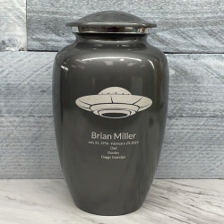 Customer Gallery - UFO Cremation Urn - Gunmetal Gray