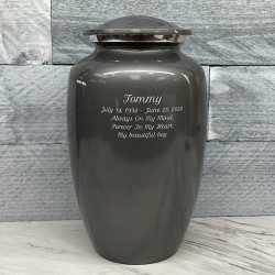 Customer Gallery - Gunmetal Gray Cremation Urn