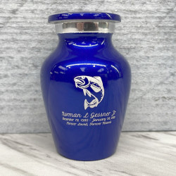 Customer Gallery - Fishing Keepsake Urn - Midnight Blue