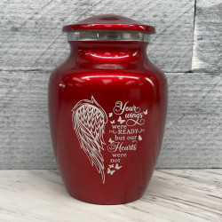 Customer Gallery - Your Wings Were Ready Sharing Urn - Ruby Red