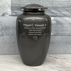 Customer Gallery - Gunmetal Gray Cremation Urn