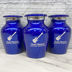 Customer Gallery - Electric Guitar Keepsake Urn - Midnight Blue