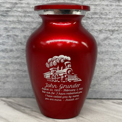 Customer Gallery - Train Keepsake Urn - Ruby Red