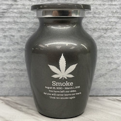 Customer Gallery - Marijuana Keepsake Urn - Gunmetal Gray