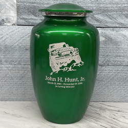 Customer Gallery - Offroad Truck Cremation Urn - Shamrock Green