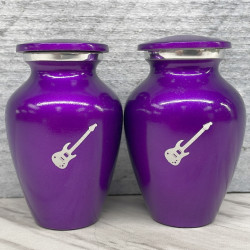 Customer Gallery - Electric Guitar Keepsake Urn - Purple Luster