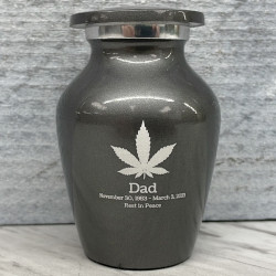 Customer Gallery - Marijuana Keepsake Urn - Gunmetal Gray