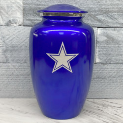 Customer Gallery - Dallas Star Cremation Urn - Midnight Blue