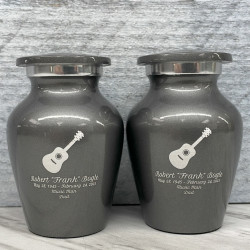 Customer Gallery - Acoustic Guitar Keepsake Urn - Gunmetal Gray