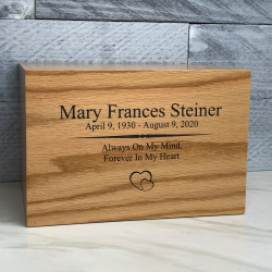 Customer Gallery - Traditions Oak Cremation Urn