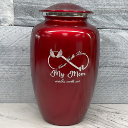 Customer Gallery - My Mom Walks With Me Cremation Urn - Ruby Red