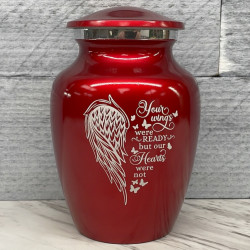 Customer Gallery - Your Wings Were Ready Sharing Urn - Ruby Red