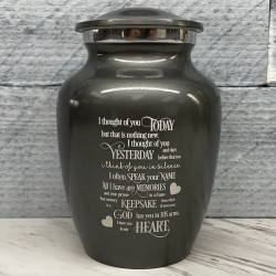 Customer Gallery - I Thought Of You Today Sharing Urn - Gunmetal Gray