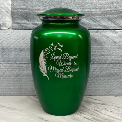 Customer Gallery - Loved Beyond Words Cremation Urn - Shamrock Green