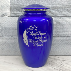 Customer Gallery - Loved Beyond Words Cremation Urn - Midnight Blue