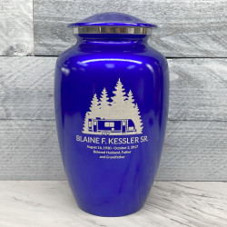 Customer Gallery - Travel Trailer Camper Cremation Urn - Midnight Blue