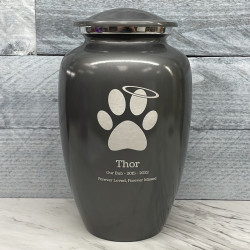 Customer Gallery - Extra Large Angel Paw Pet Cremation Urn - Gunmetal Gray
