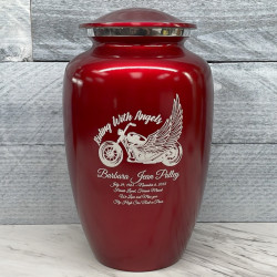 Customer Gallery - Riding with Angels Motorcycle Cremation Urn - Ruby Red