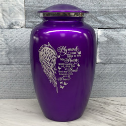 Customer Gallery - At Peace Cremation Urn - Purple Luster