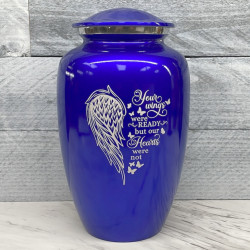 Customer Gallery - Your Wings Were Ready Cremation Urn - Midnight Blue