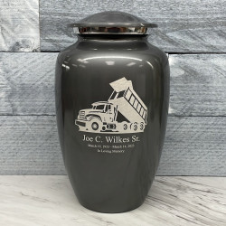 Customer Gallery - Dump Truck Cremation Urn - Gunmetal Gray