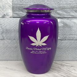 Customer Gallery - Marijuana Cremation Urn - Purple Luster