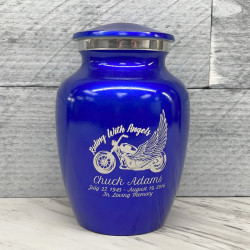 Customer Gallery - Riding with Angels Motorcycle Sharing Urn - Midnight Blue