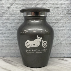 Customer Gallery - Motorcycle Keepsake Urn - Gunmetal Gray