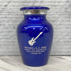 Customer Gallery - Electric Guitar Keepsake Urn - Midnight Blue