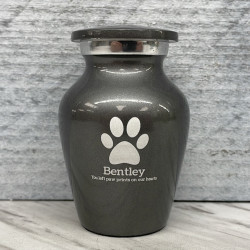 Customer Gallery - Paw Print Keepsake Urn - Gunmetal Gray
