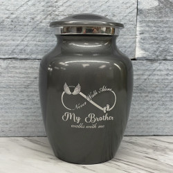 Customer Gallery - My Brother Walks With Me Sharing Urn - Gunmetal Gray