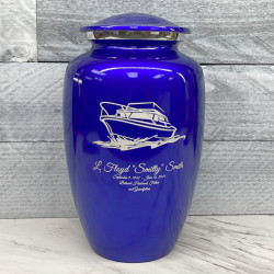 Customer Gallery - Boat Cremation Urn - Midnight Blue