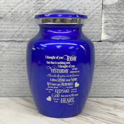 Customer Gallery - I Thought Of You Today Sharing Urn - Midnight Blue