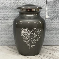 Customer Gallery - Your Wings Were Ready Sharing Urn - Gunmetal Gray