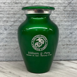 Customer Gallery - Marine Corps Keepsake Urn - Shamrock Green