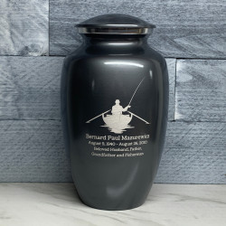 Customer Gallery - Fisherman Boat Cremation Urn - Gunmetal Gray