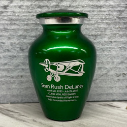 Customer Gallery - Bush Plane Keepsake Urn - Shamrock Green