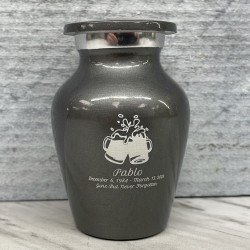 Customer Gallery - Beer Keepsake Urn - Gunmetal Gray